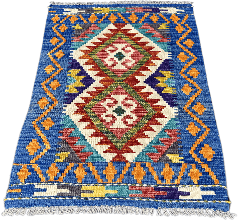 Chobi Kilim Rug - 86 cm x 58 cm