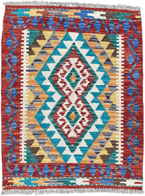 Chobi Kilim Rug - 83 cm x 64 cm