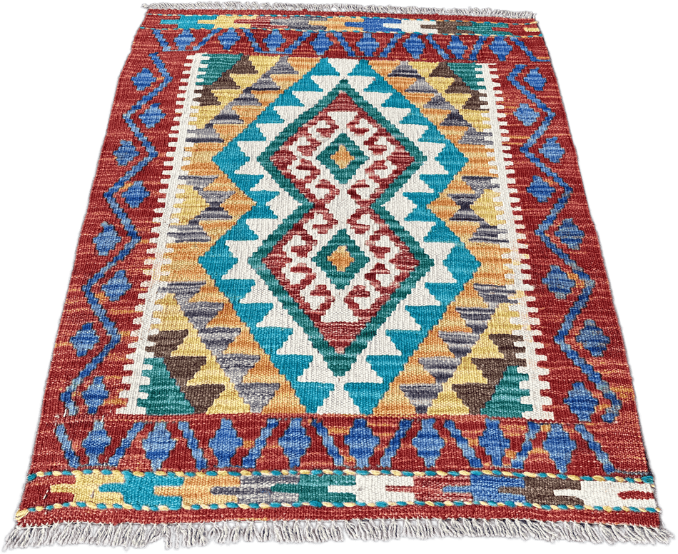 Chobi Kilim Rug - 83 cm x 64 cm