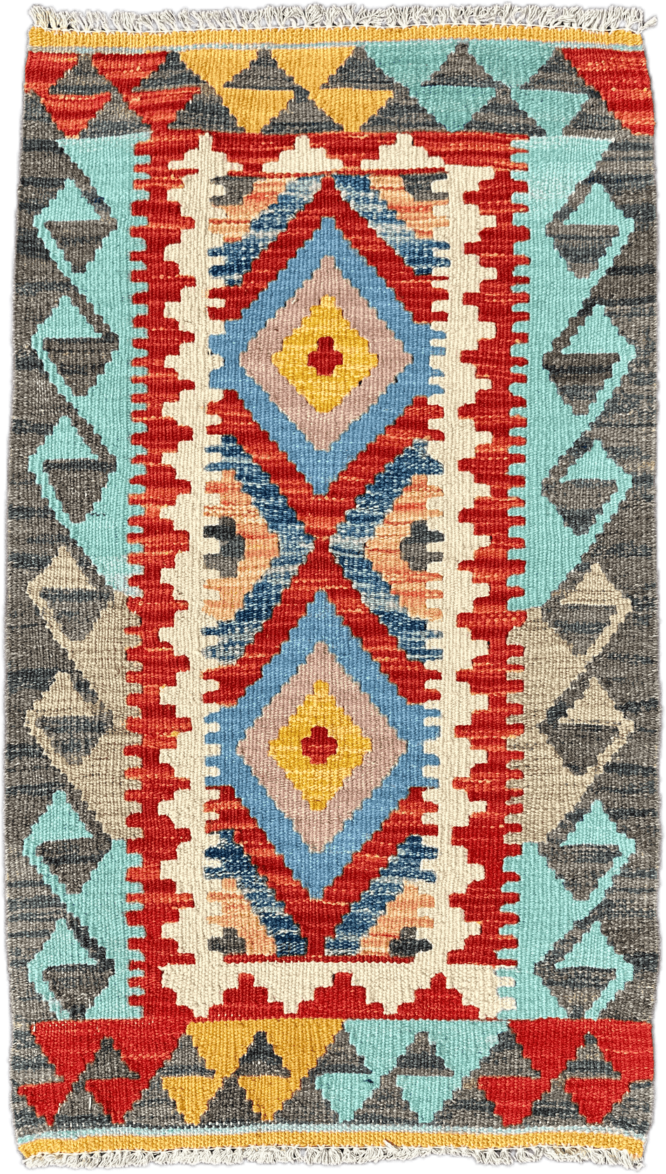 Chobi Kilim Rug - 96 cm x 56 cm