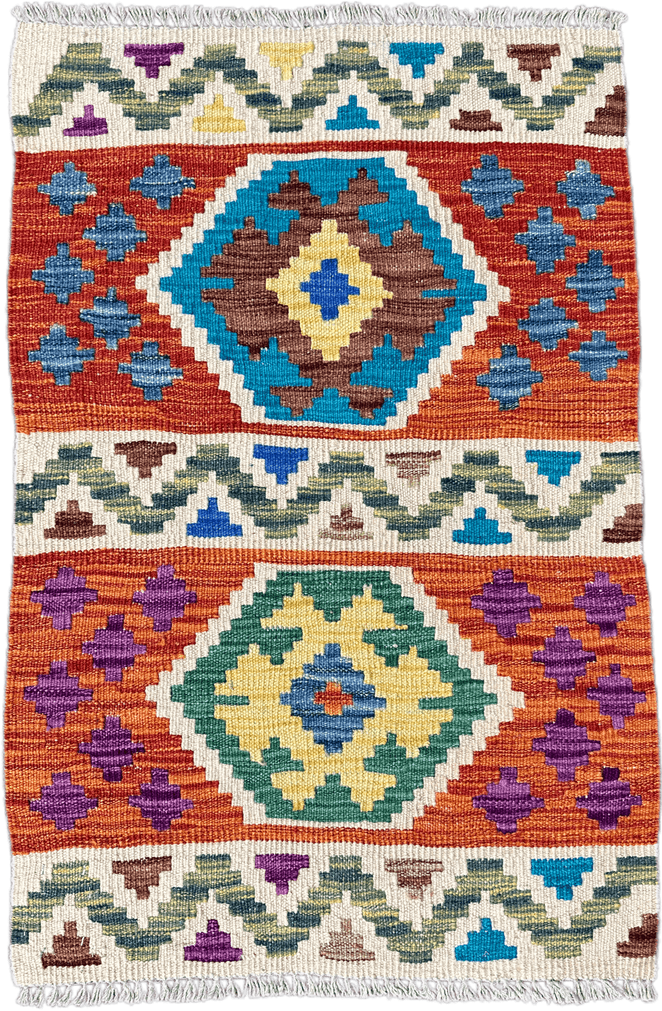 Chobi Kilim Rug - 91 cm x 60 cm