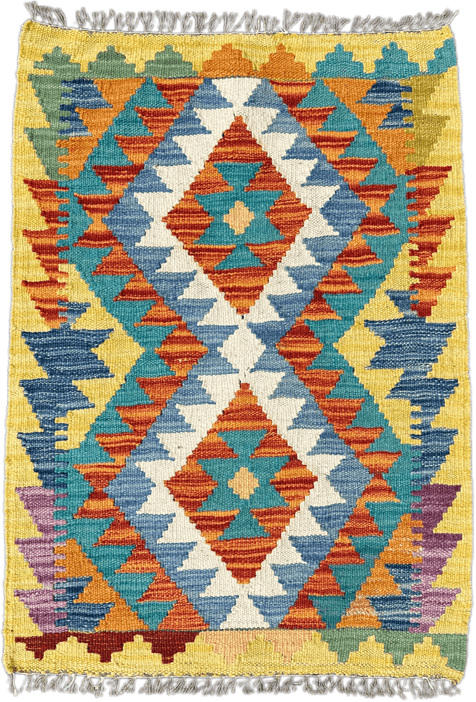 Chobi Kilim Rug - 85 cm x 61 cm