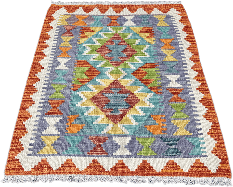Chobi Kilim Rug - 80 cm x 63 cm