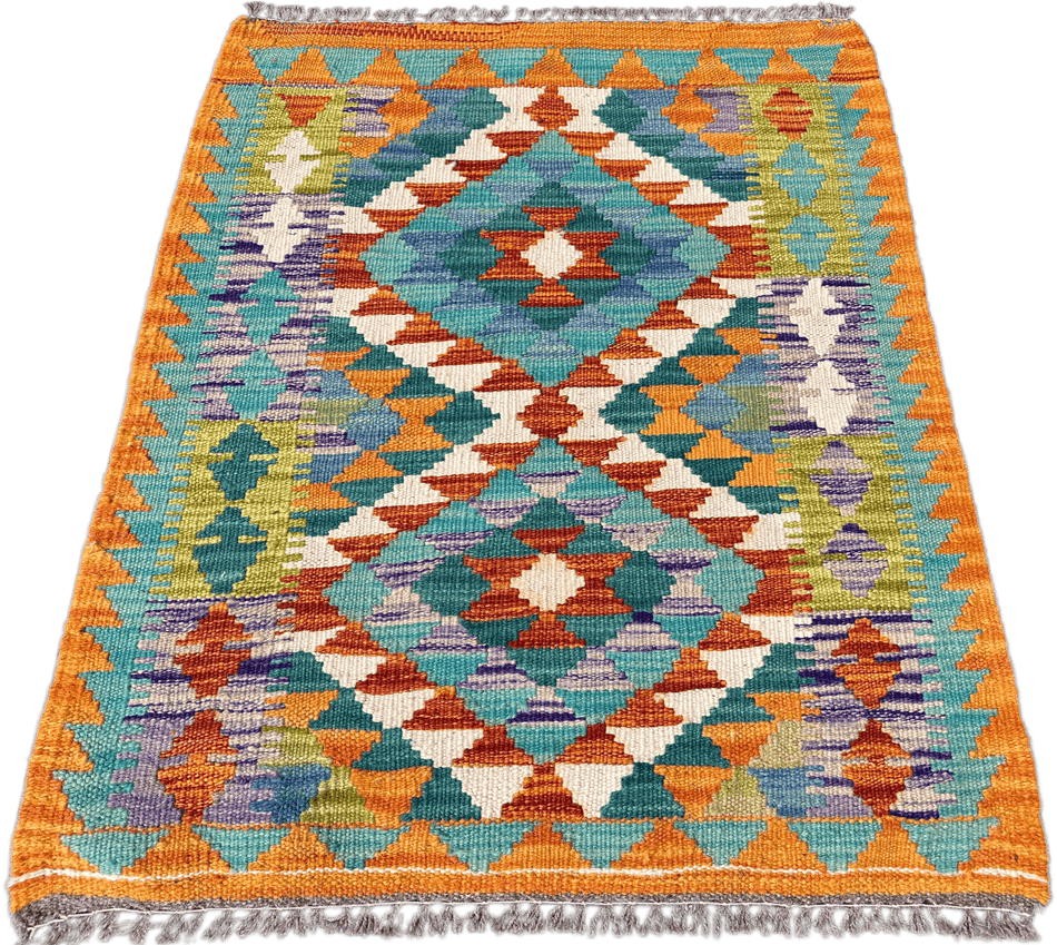 Chobi Kilim Rug - 82 cm x 62 cm