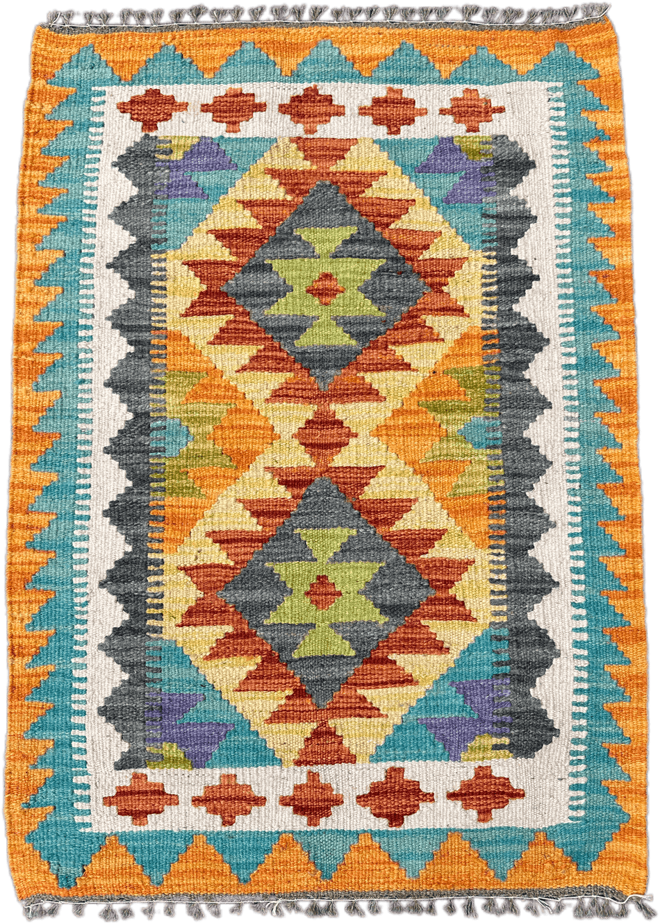 Chobi Kilim Rug - 89 cm x 63 cm