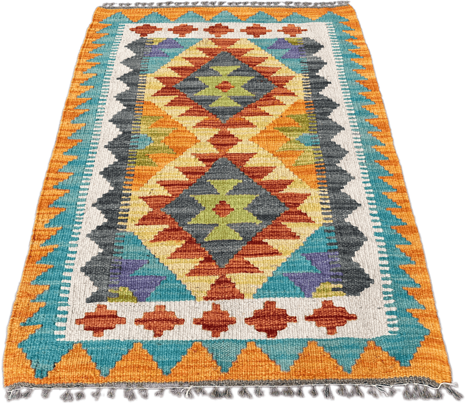 Chobi Kilim Rug - 89 cm x 63 cm