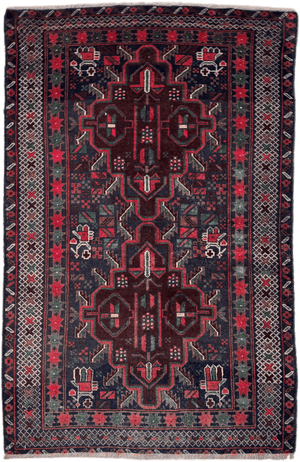 Baluchi Rug - 154 cm x 100 cm