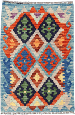 Chobi Kilim Rug - 116 cm x 80 cm