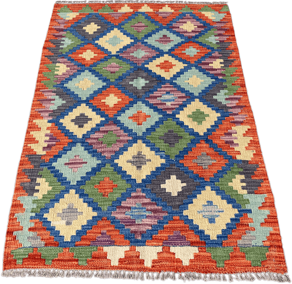 Chobi Kilim Rug - 118 cm x 77 cm