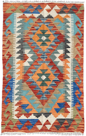 Chobi Kilim Rug - 124 cm x 77 cm