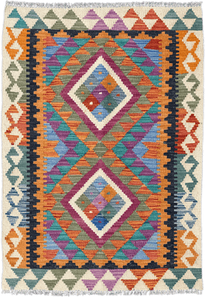 Chobi Kilim Rug - 116 cm x 84 cm