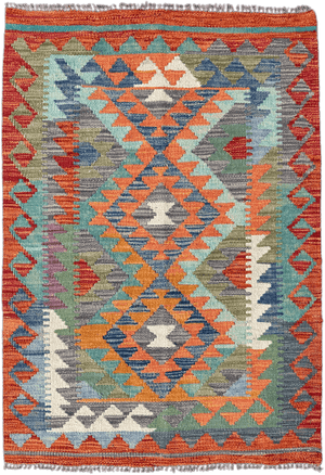 Chobi Kilim Rug - 124 cm x 88 cm