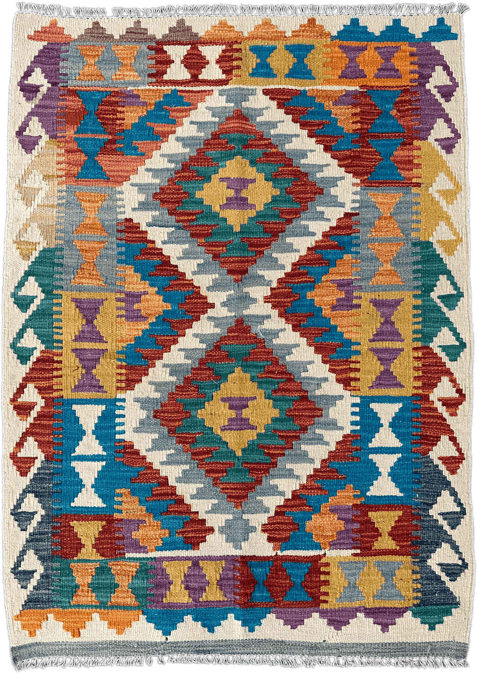 Chobi Kilim Rug - 113 cm x 84 cm