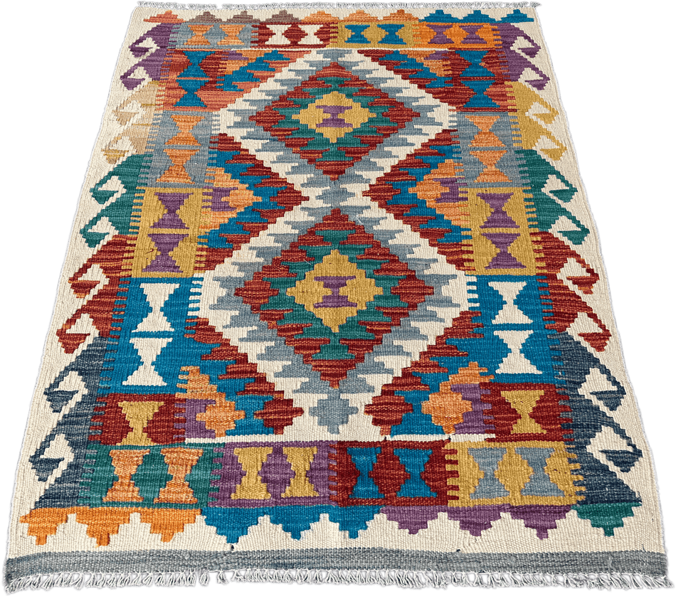 Chobi Kilim Rug - 113 cm x 84 cm