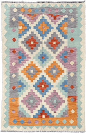 Chobi Kilim Rug - 184 cm x 119 cm