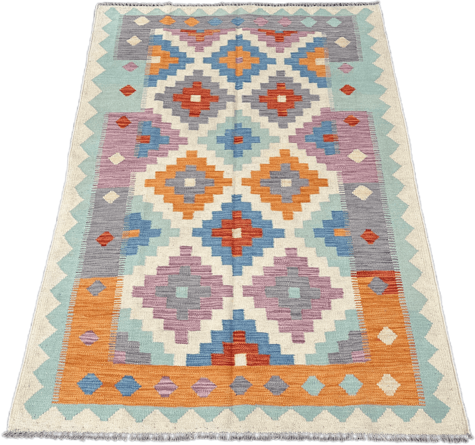 Chobi Kilim Rug - 184 cm x 119 cm