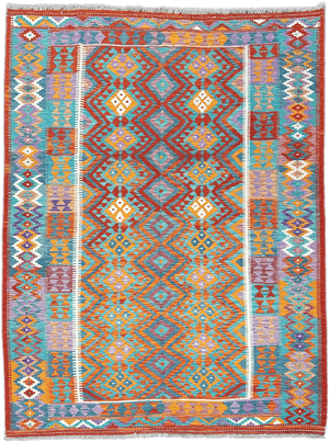 Chobi Kilim Rug - 246 cm x 183 cm