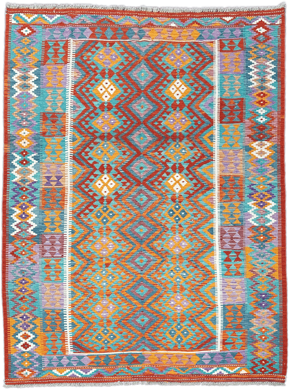 Chobi Kilim Rug - 246 cm x 183 cm