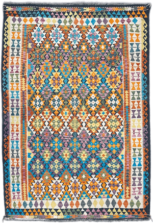 Chobi Kilim Rug - 300 cm x 206 cm