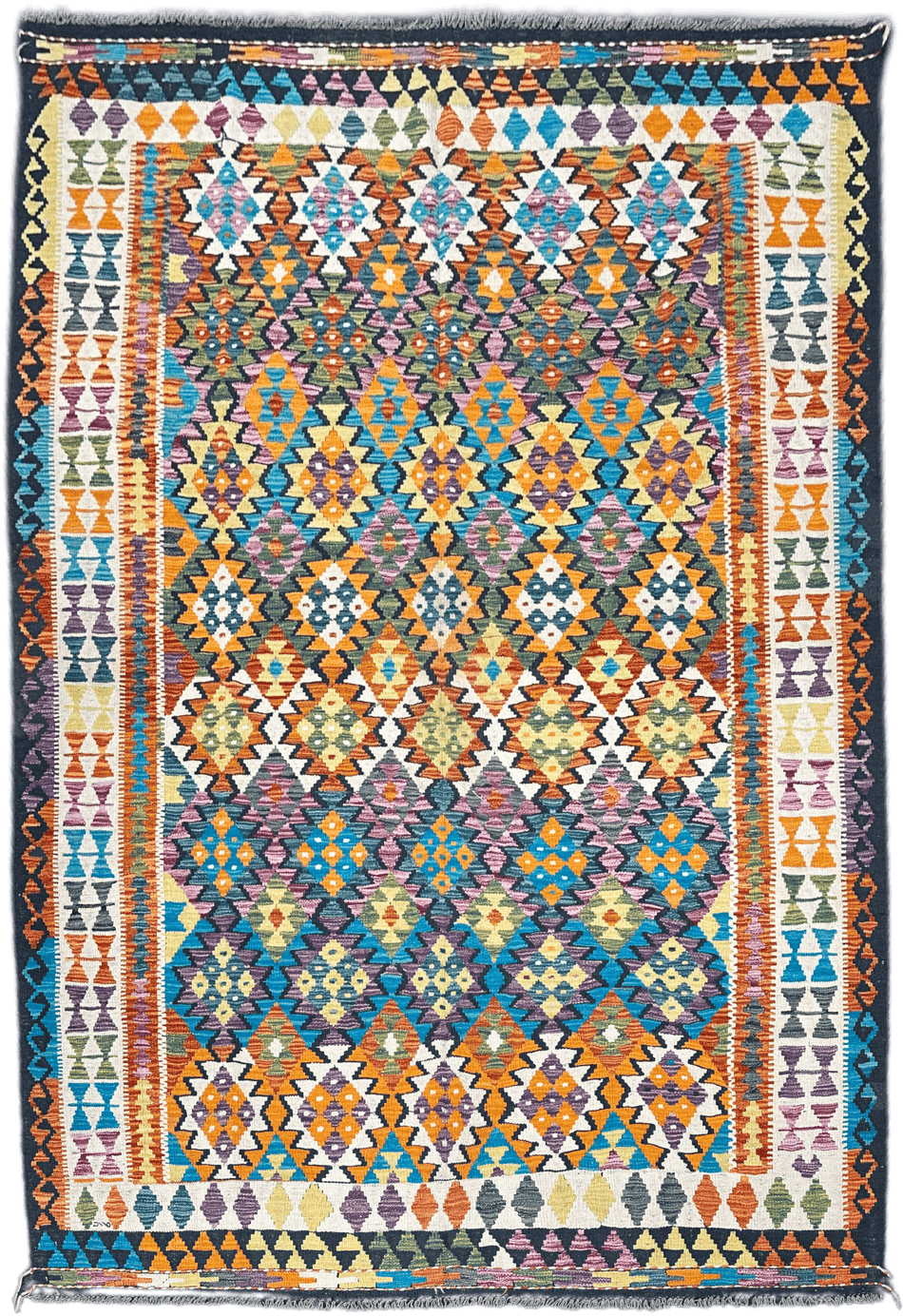 Chobi Kilim Rug - 300 cm x 206 cm
