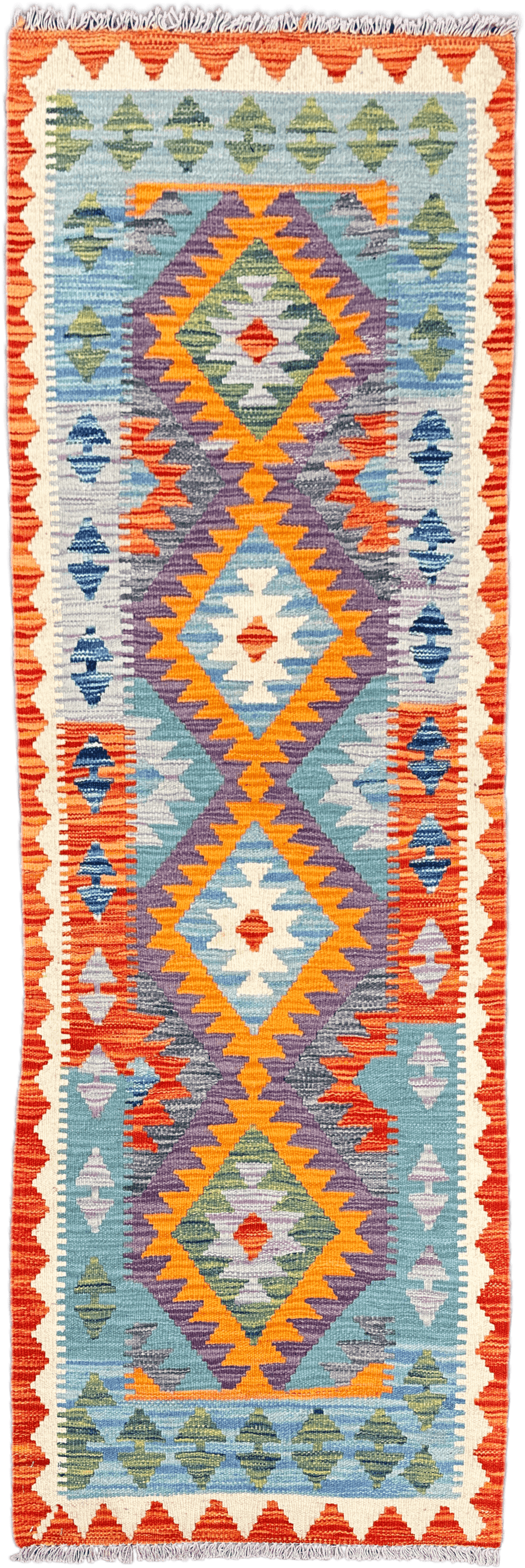 Chobi Kilim Rug - 200 cm x 67 cm