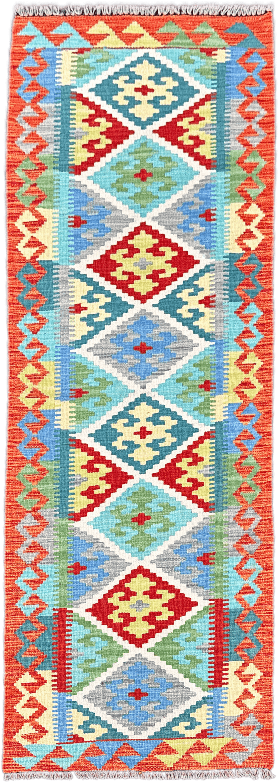 Chobi Kilim Rug - 196 cm x 70 cm