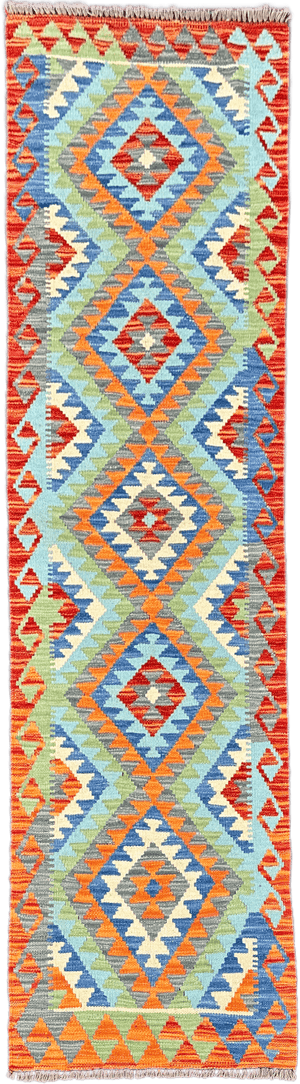 Chobi Kilim Rug - 196 cm x 60 cm