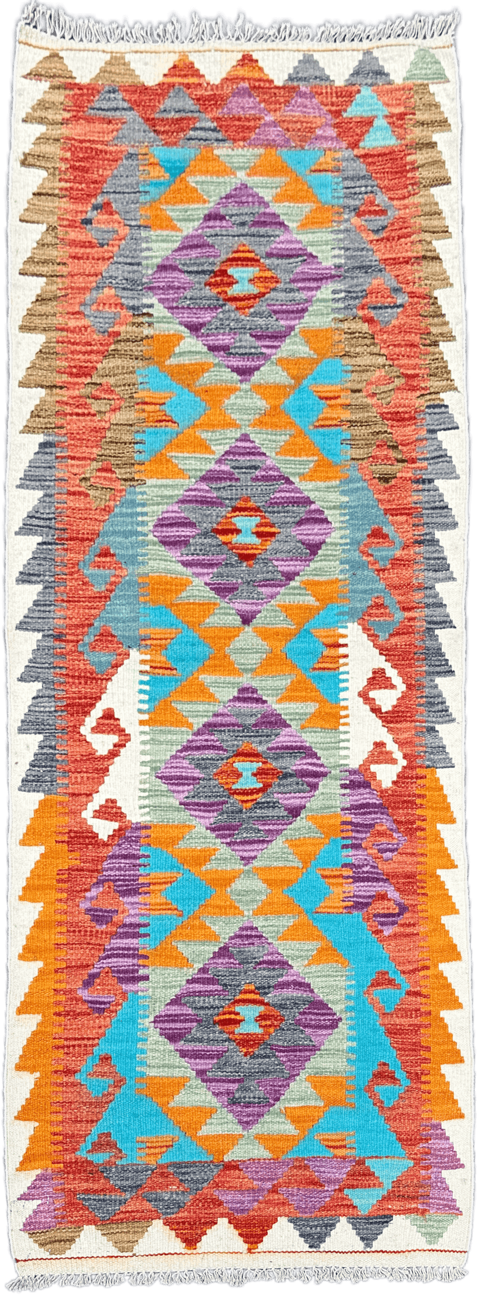 Chobi Kilim Rug - 192 cm x 71 cm