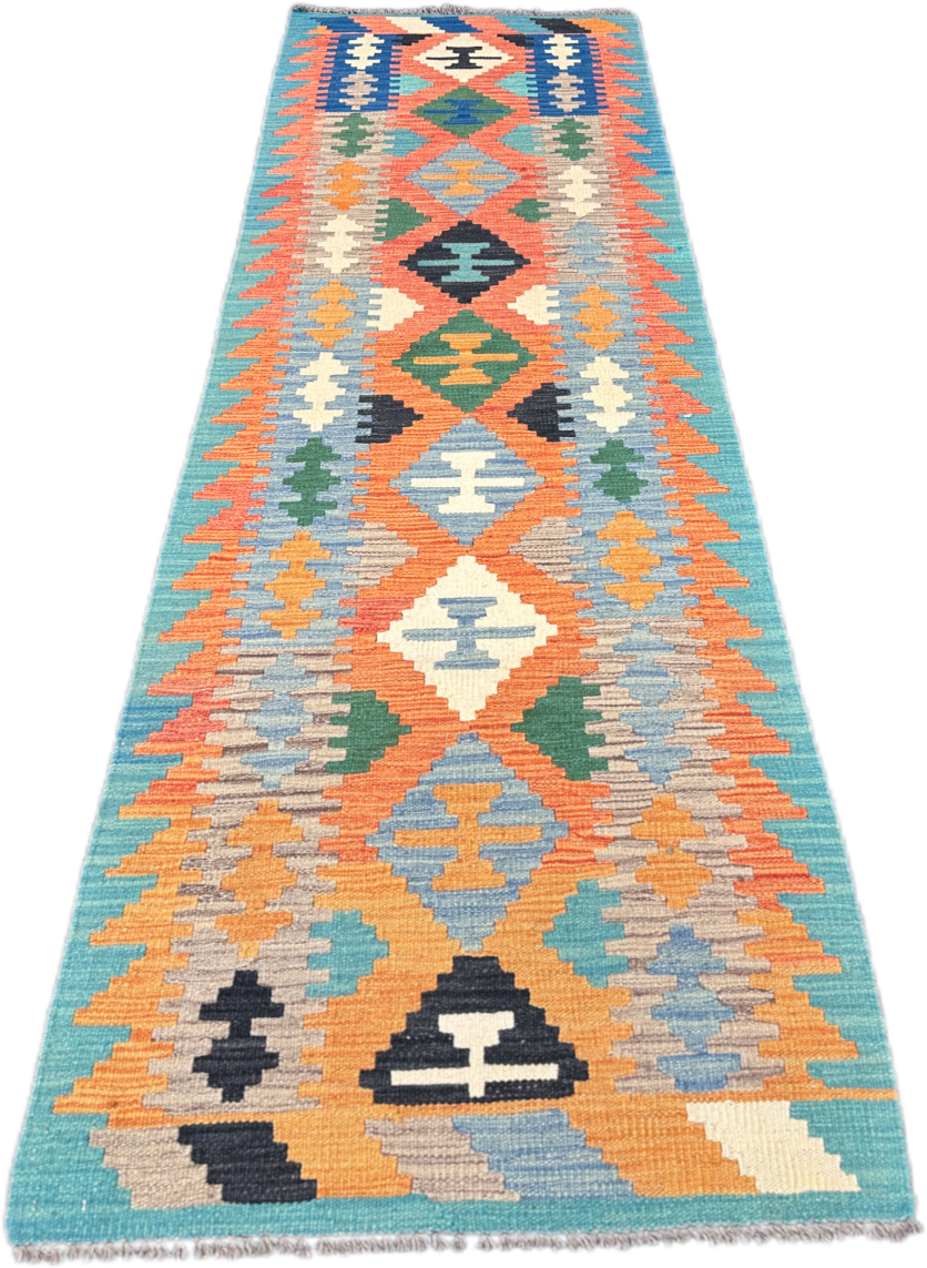 Chobi Kilim Rug - 290 cm x 81 cm