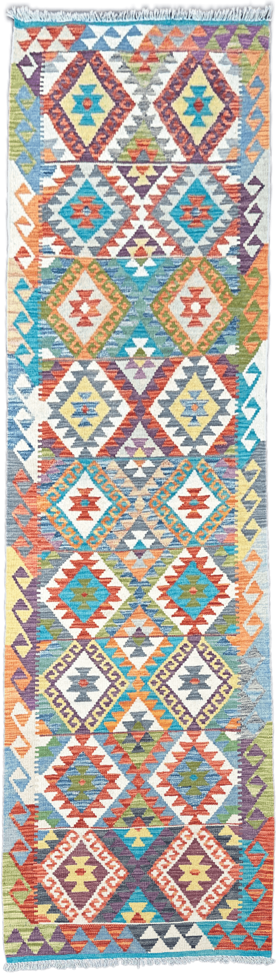 Chobi Kilim Rug - 287 cm x 82 cm