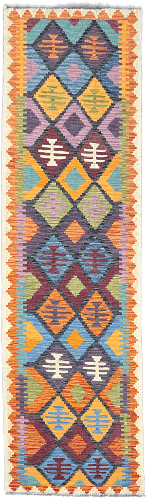 Chobi Kilim Rug - 282 cm x 83 cm