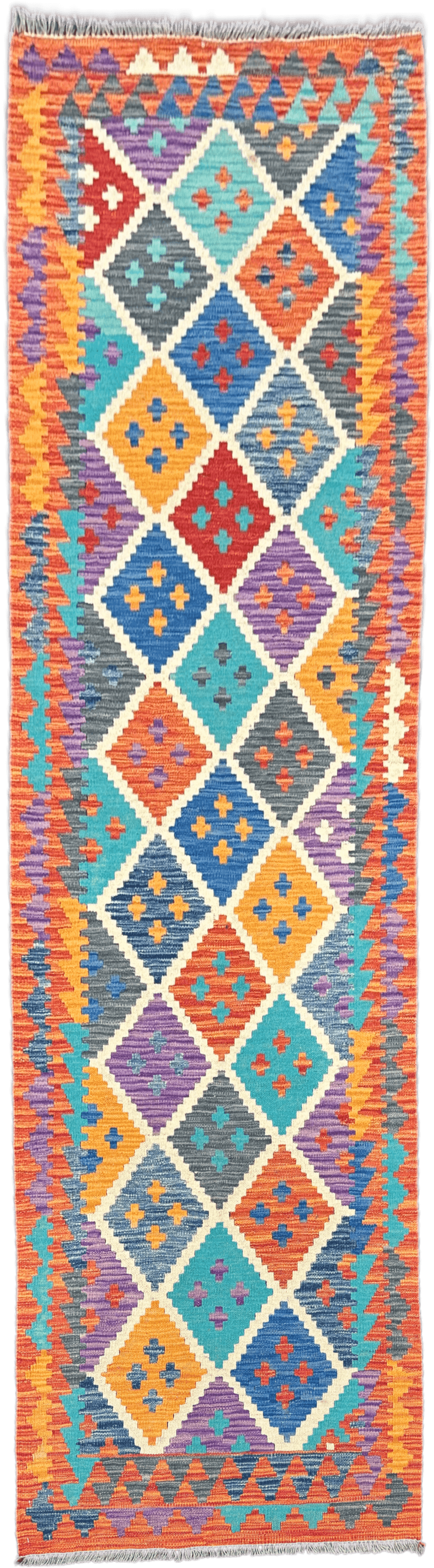 Chobi Kilim Rug - 300 cm x 83 cm