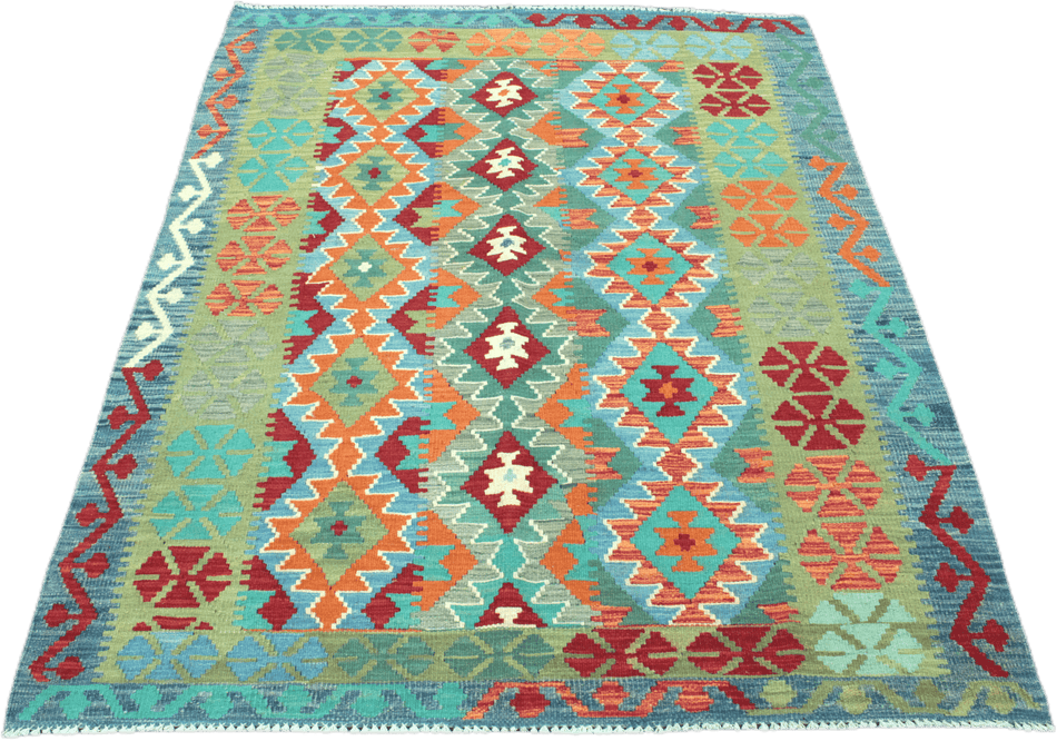 Chobi Kilim Rug  - 195 cm x 152 cm