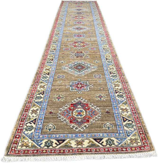 Super Kazak Rug - 400 cm x 89 cm