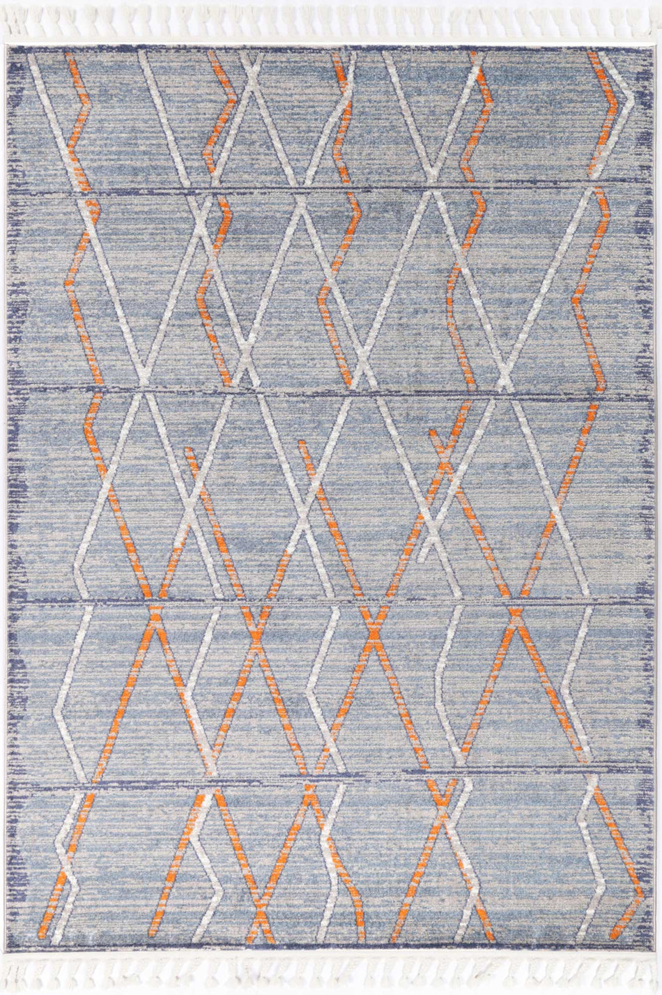 Catarpe Blue Contemporary Designer Rug