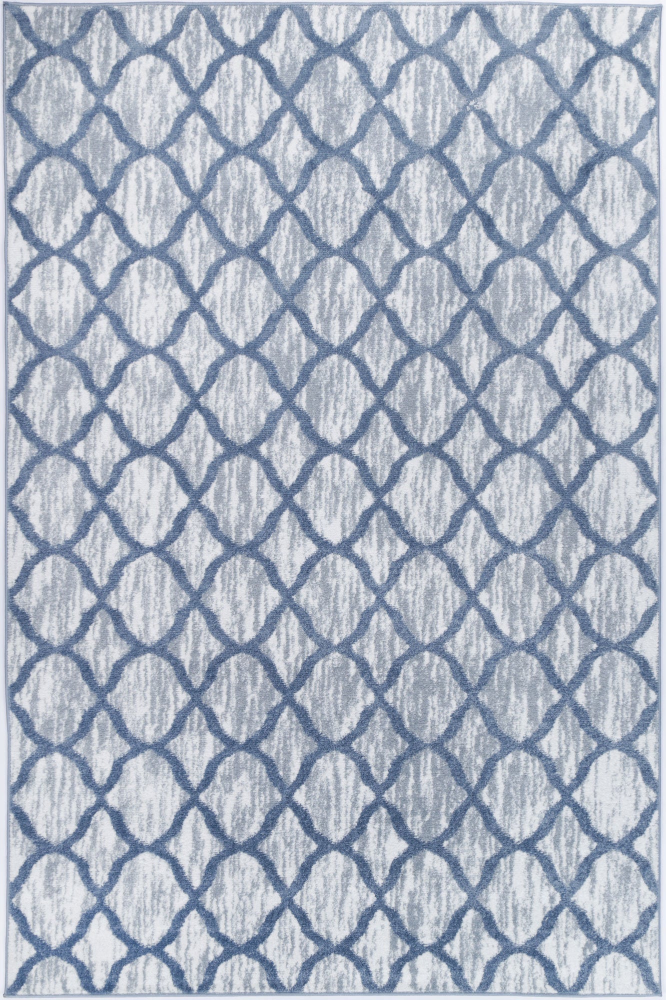 Repeat Blue Contemporary Designer Rug (5 Blue) – Persian Rug Gallery