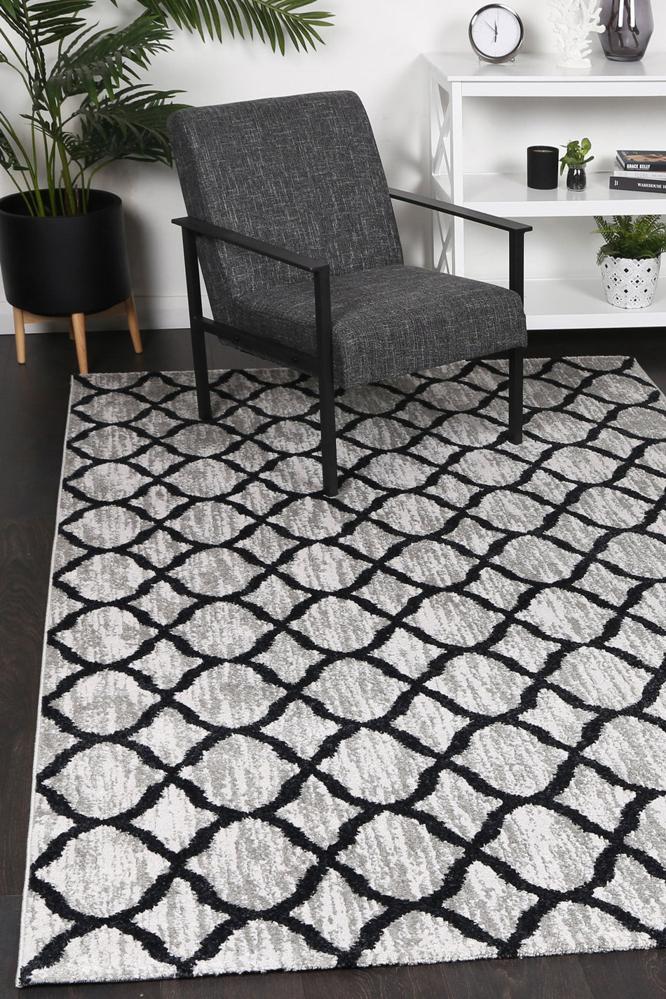 Kimberley 5 Repeat Charcoal Rug