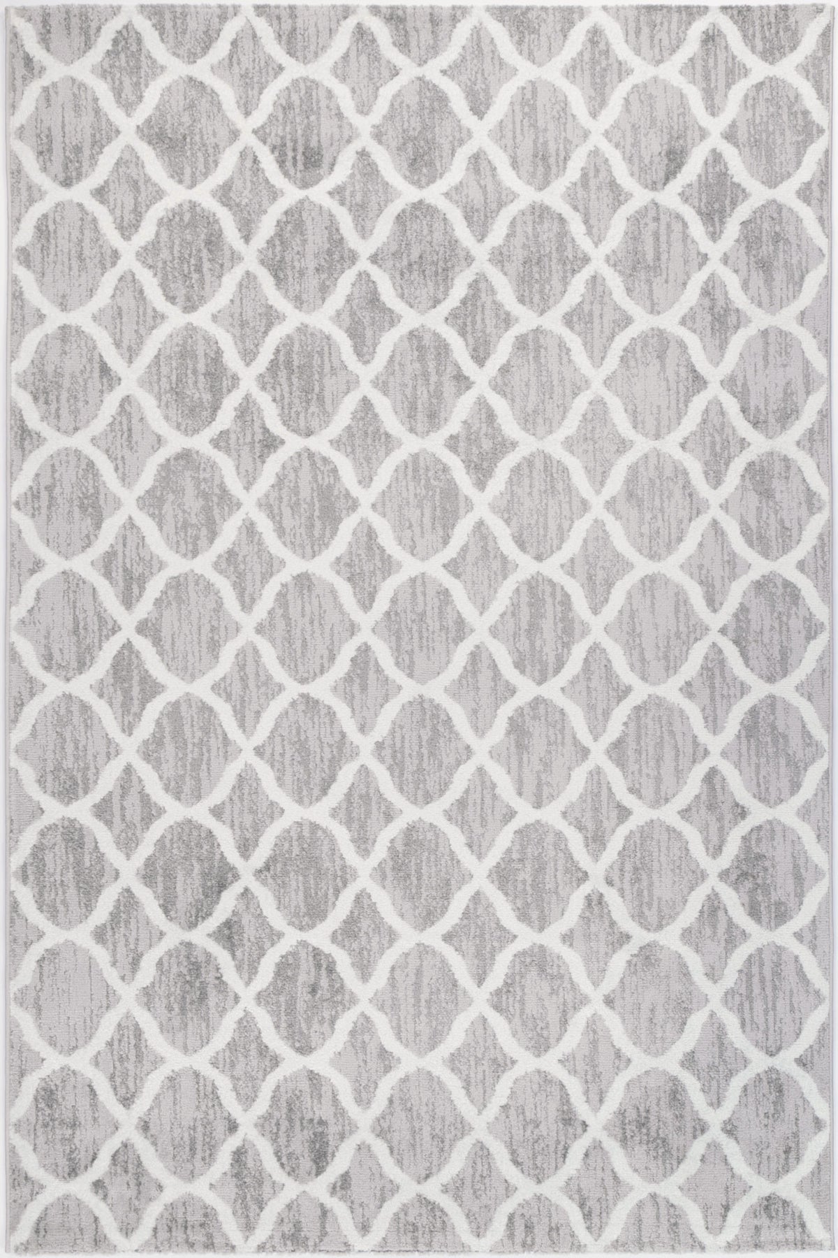Persian Silver Rugs Repeat Silver Contemporary Designer Rug (5 Silver) – Persian Rug Gallery