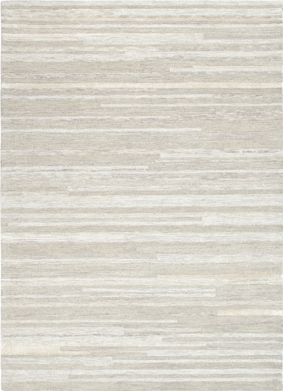 Les Nomades Linear Beige Wool Rug