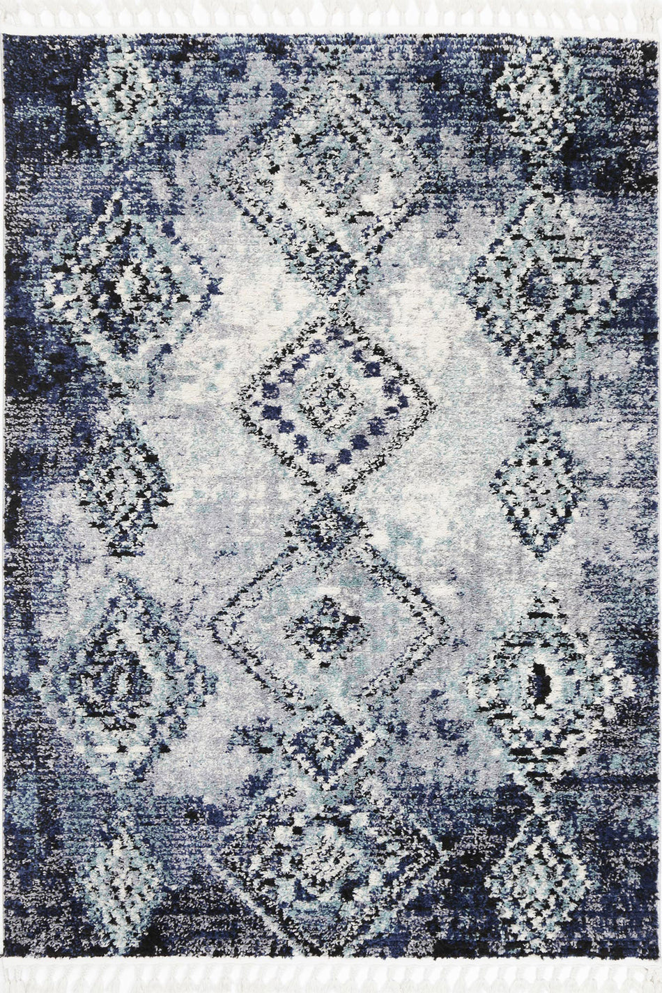 Mansour Inca Blue Geometric Rug