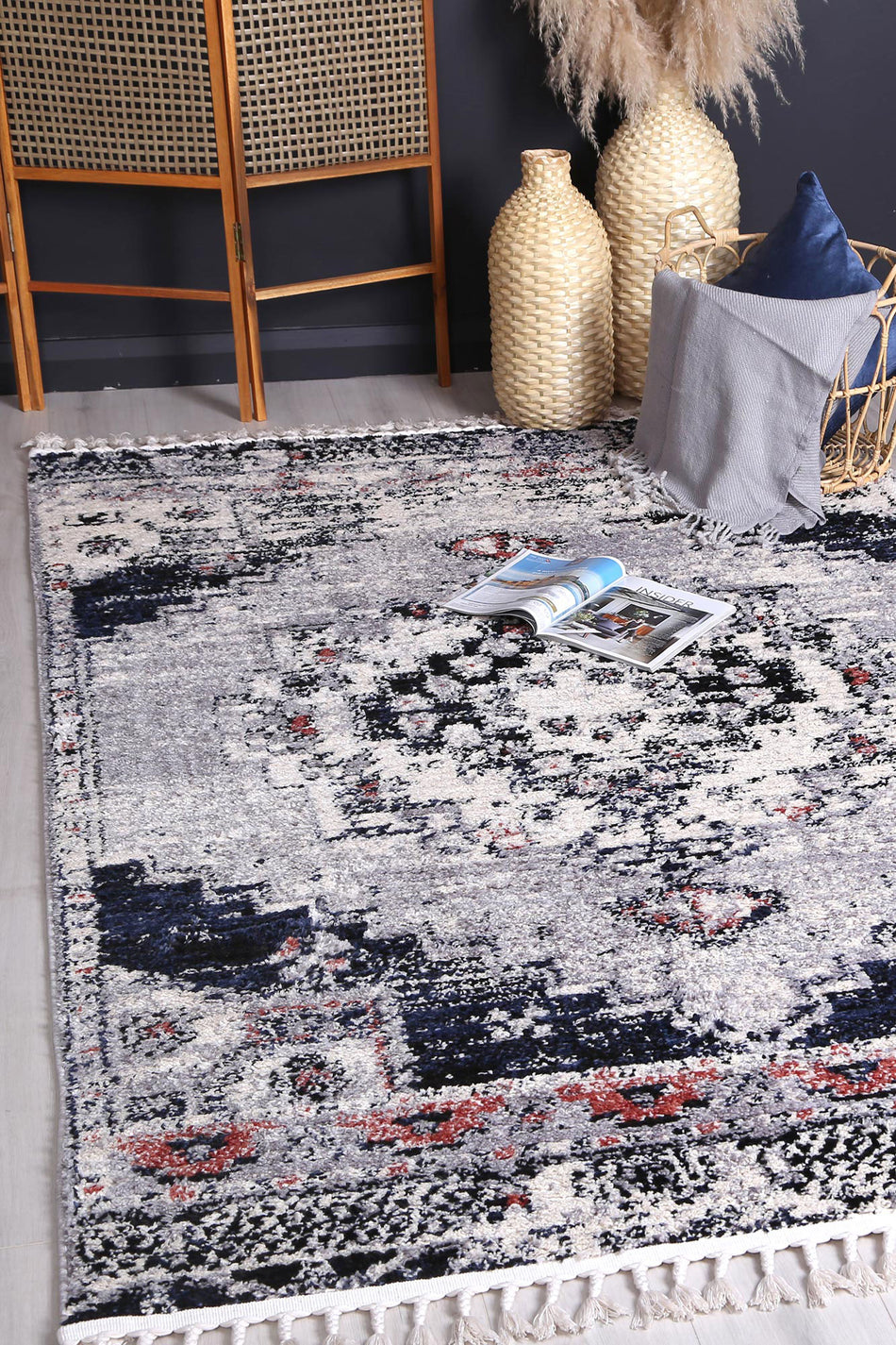 Mansour Antique Blue Transitional Rug