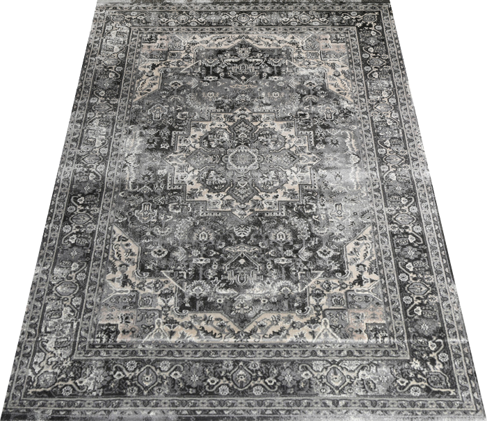 Prague Teresa Charcoal Traditional Rug