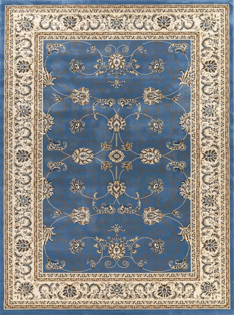 Suzani Blue Floral Designer Rug