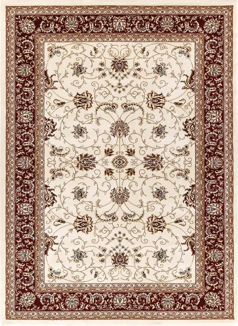 Suzani Cream Floral Designer Rug