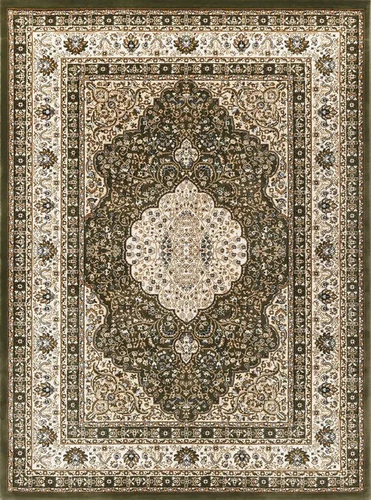 Suzani Green Medallion Rug