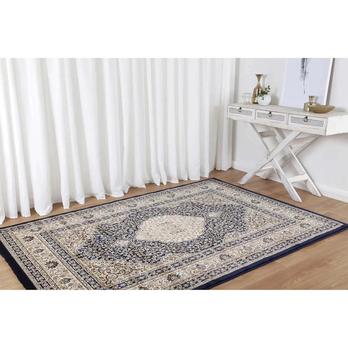 Suzani Navy Medallion Designer Rug Persian Rug Gallery