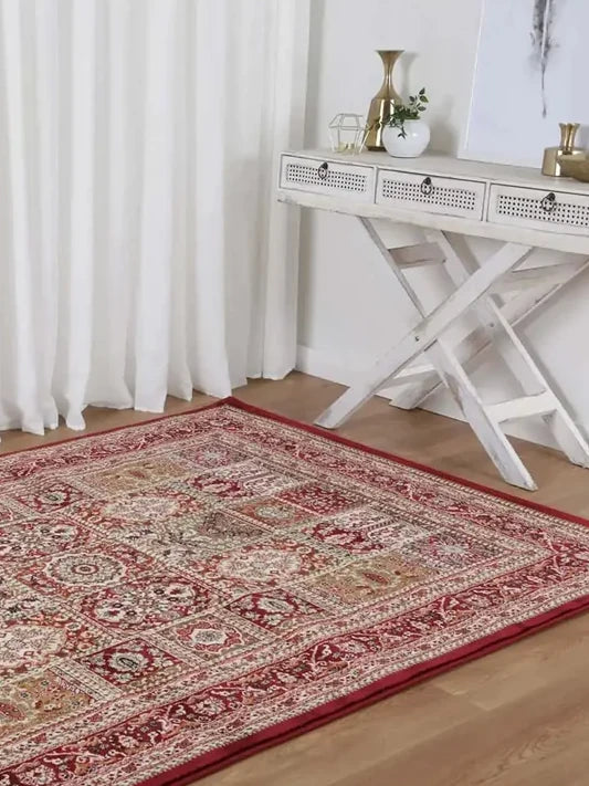 Suzani Red Garden Designer Rug