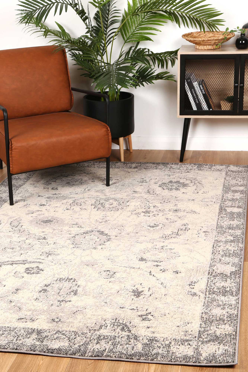 Tulin 12 Warm Cream & Grey Transitional Rug