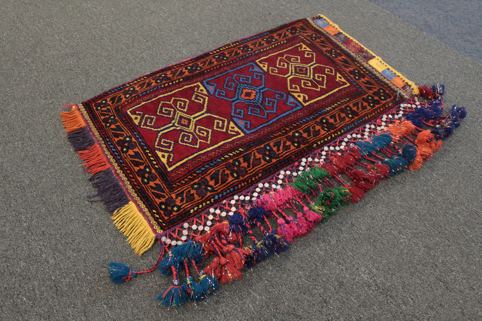 Afghan Floor Cushion/Pillow Cover - 88 cm x 51 cm