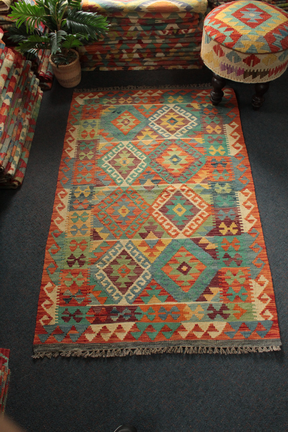 Chobi Kilim - 158 cm x 103 cm